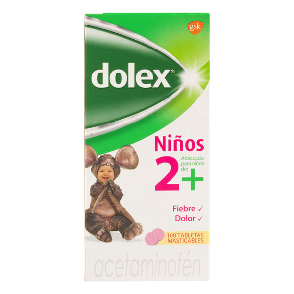 DOLEX PEDIATRICO 100 TABLETAS MASTICABLE