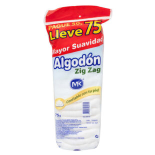 ALGODON ZIG ZAG MK 50 GR GTS 25 GR