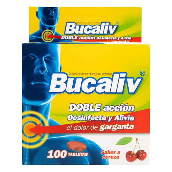 BUCALIV CEREZA 6MG 100 TABLETAS