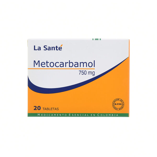 METOCARBAMOL 750 MG 20 TABLETAS LS