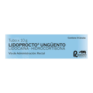 LIDOPROCTO UNGUENTO 10 GR