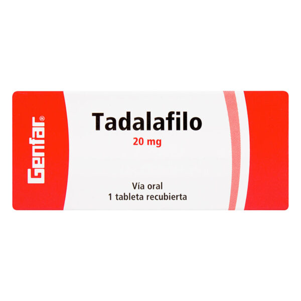TADALAFILO 20 MG 1 COMPRIMIDO GF